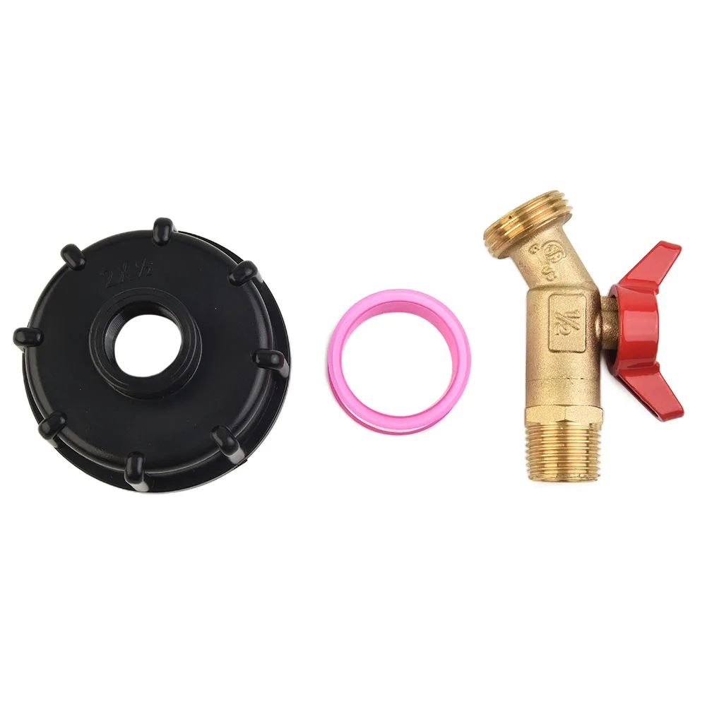 IBC Water Tank Adapter 275-330 Black Copper Faucet Water Gallon PE Material UK European IBC Containers 2022 New