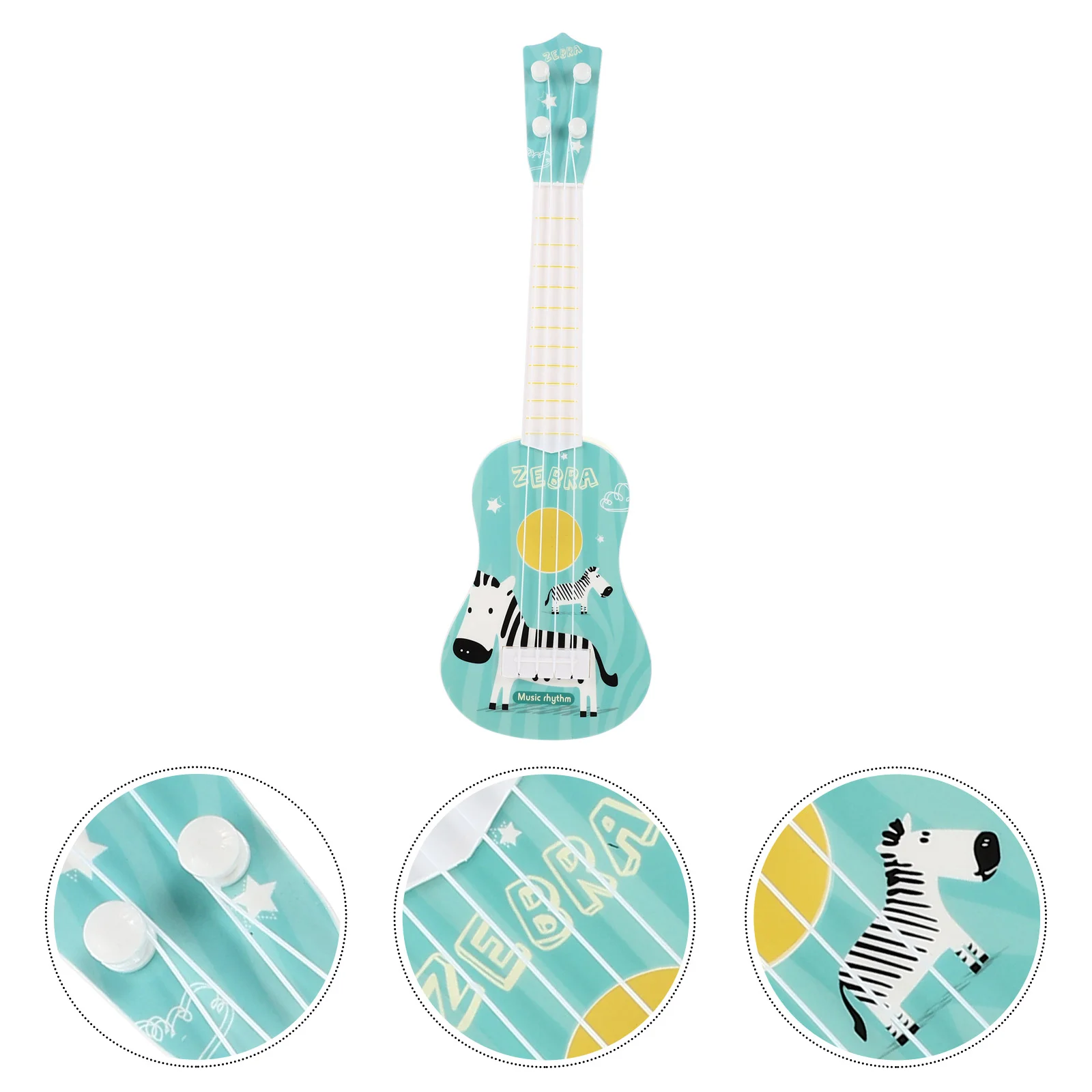 

Rabbit Beginner Classical Ukulele Guitar Musical Instrument Kids Montessori Toys for Children Early Education Leaning Toy Gift