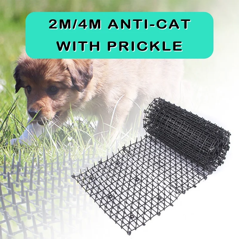 Garden Protective Anti-Cat Net Plastic Thorn Preventing Cat Mat No Hurt To Pets Mesh Anti Pet Protection Netting cat scat mat