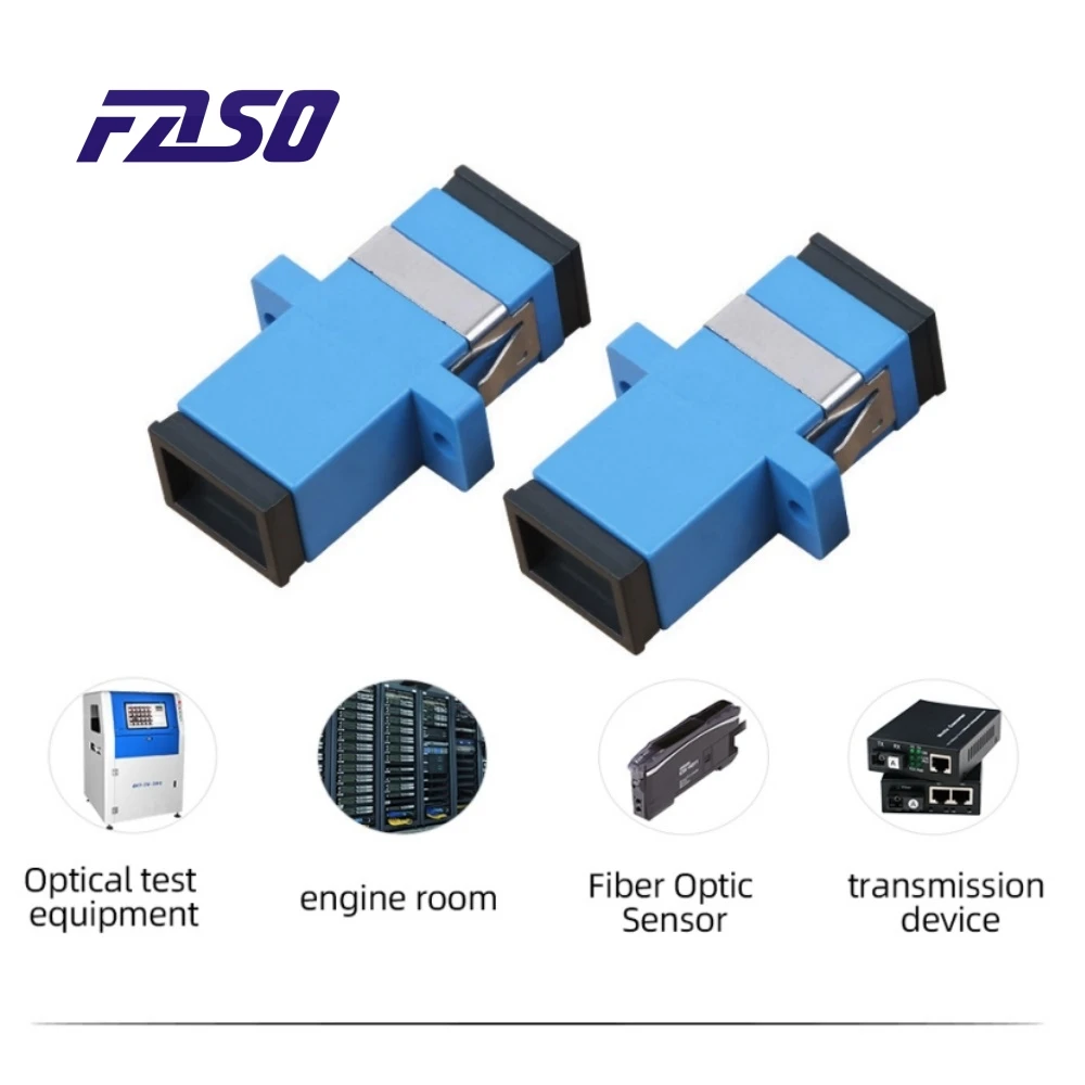 

100 Pcs SC Fiber Optic Connector Adapter SC / UPC SM Flange Singlemode Simplex SC-SC APC Coupler Wholesale to