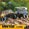 MN MODELl New MN168 NEW 1/12 Rc Car 4WD Remote Controlled Crawler Car Off Road Vehicle Full Proportion Climbing Car Toys Gift 1