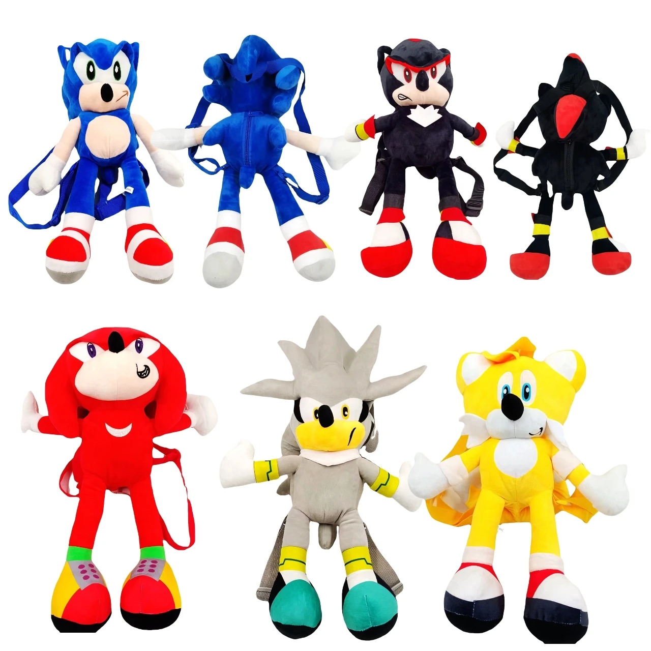45Cm Spot Ad Azione Rapida Sonik Sonic Zaino Grande Borsa Da Scuola Per Bambini Borsa Di Peluche Peluche Sonic Shadow All'Ingrosso