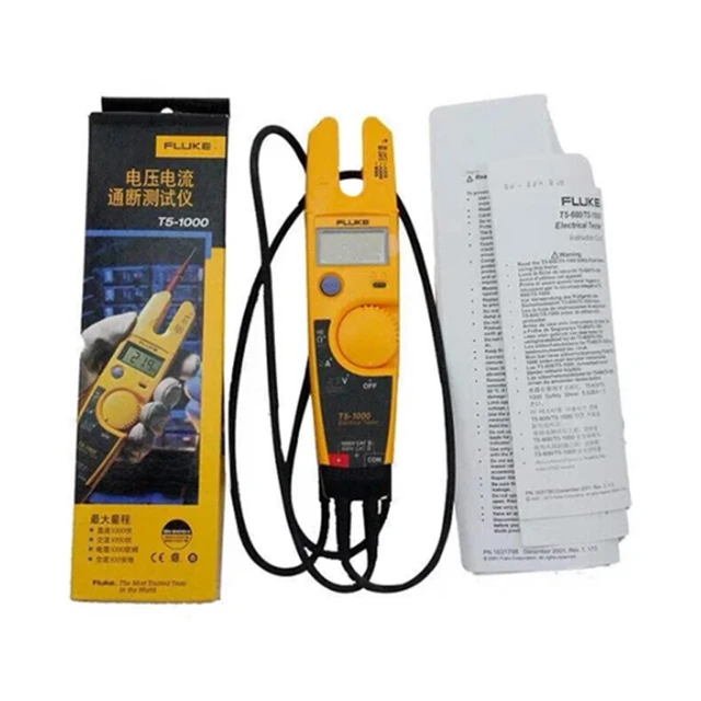 Fluke T6-1000 Pro Testeur Électrique Pince Ampèremètres 1000v Ac/dc True  Rms Fourche Mètre Avec Étui De Transport T5-600 T5-1000 T6-600 - Compteurs  À Pinces - AliExpress