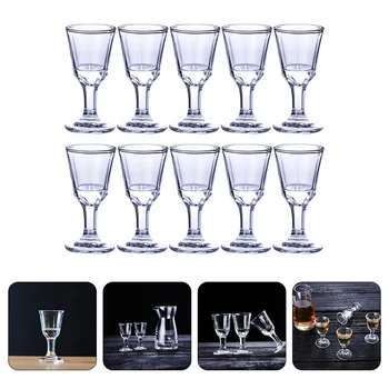 칵테일 음료 용기 흰색 유리 잔, 작은 컵 컵, 10 개