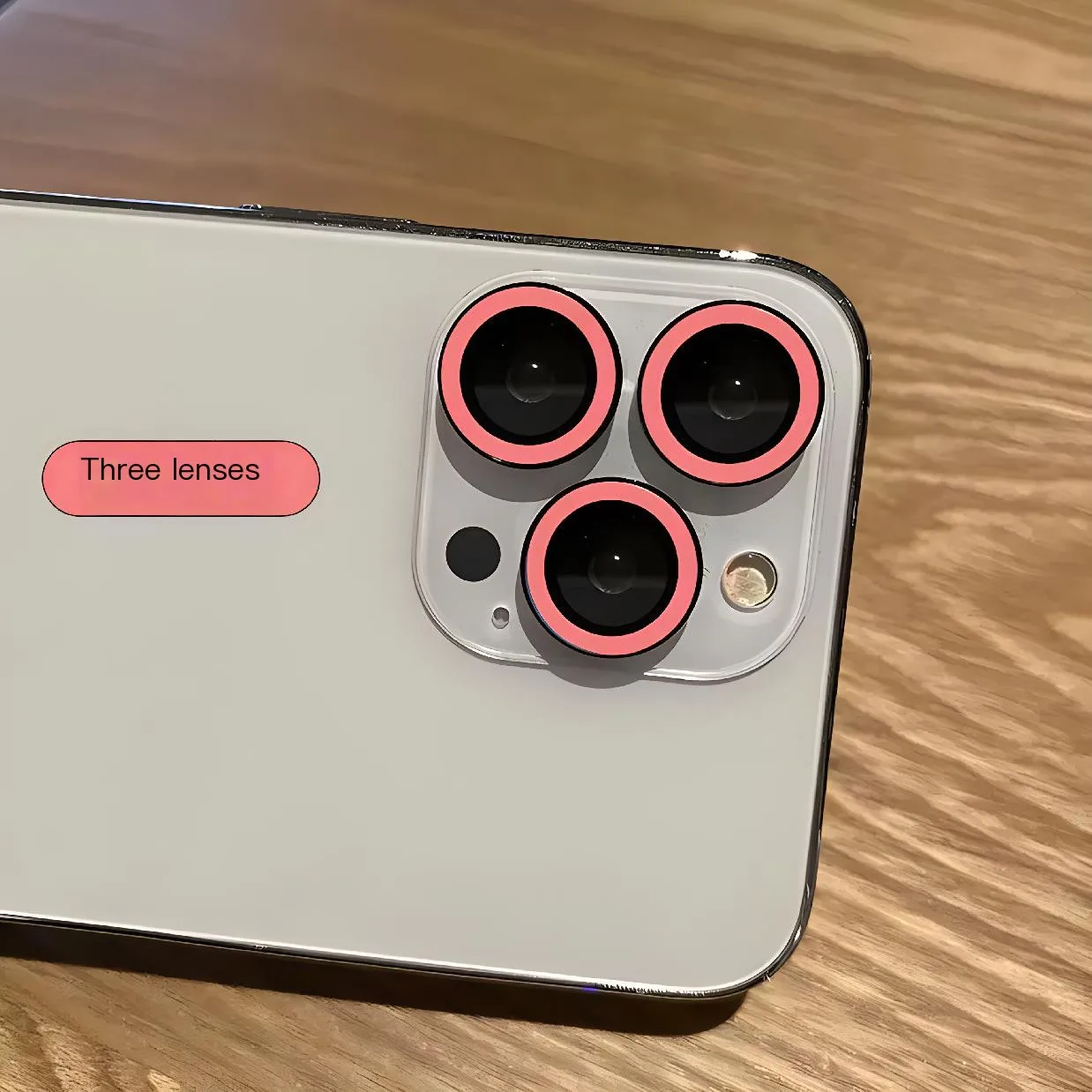 Luminous Ceramic Tempered Glass Camera Protector with Glowing Lens Cap