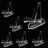 10Pcs Card Display Stand Sturdy Stable Premium Acrylic Sport Card Holder Versatile Use Clear Mini Easel Stand for Challenge Coin 1