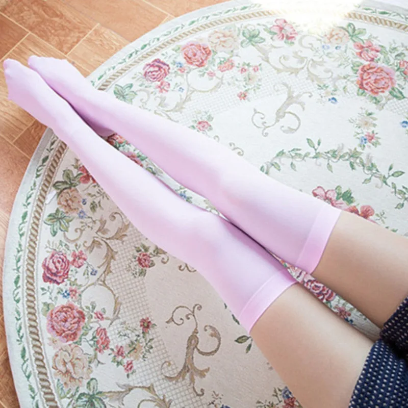 Description Picture 6 of itemSexy Soild Color Long Socks Women Over Knee Thigh High Over The Knee Stockings Lolita Ladies Girls Warm Knee Socks