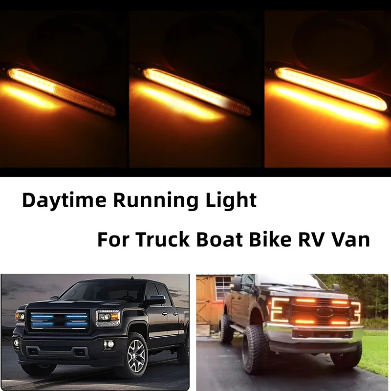 

Daytime Running Light 12V Universal Super Bright Underglow Lights Waterproof DRL Running Lamp For Truck Boat Bike RV Van