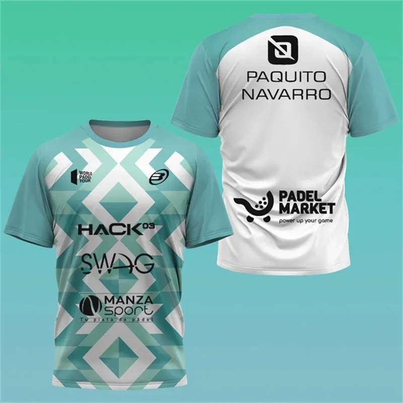 Men's 3D Printed Summer Gym Breathable T-shirt Men's Quick Drying Fishing Sports Shirt Short Sleeved Tennis Training Suit