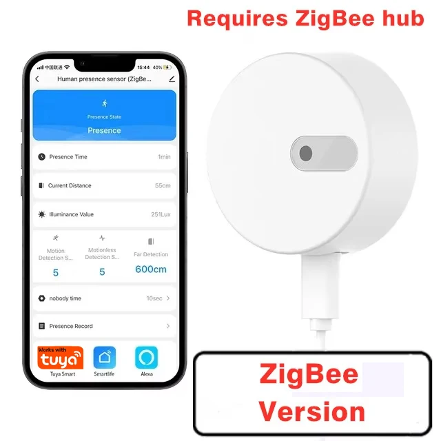 Linptech Motion Detection Sensor with Enhanced Millimeter Wave Radar and Wireless Connectivity for Smart Home Integration