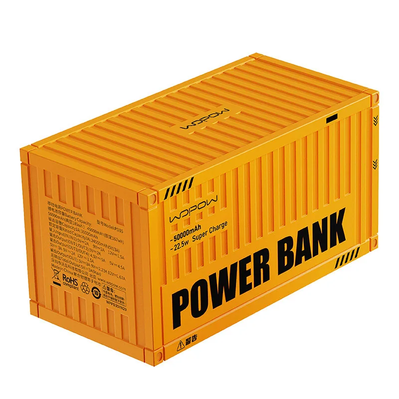 Container Power Power Bank 50000mah Fast Charging Large Capacity