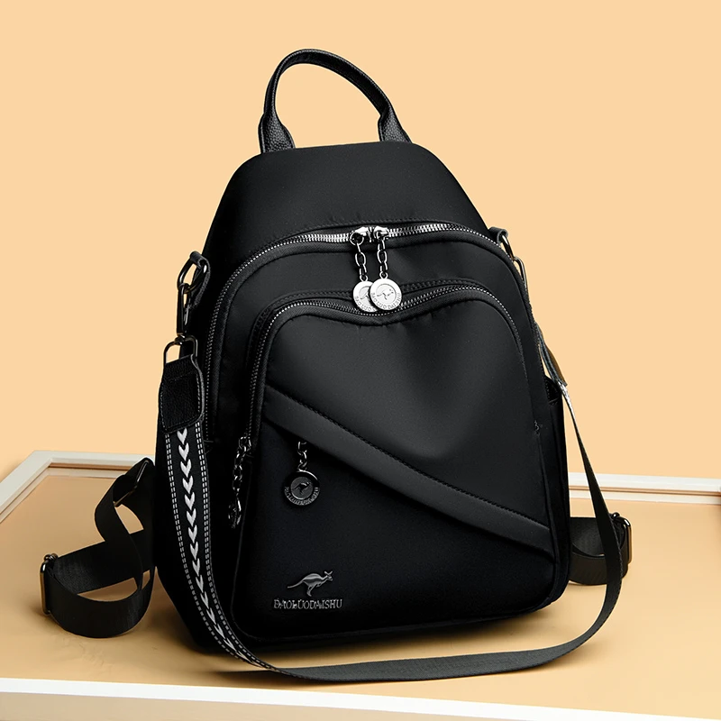 Sac Bandoulière Convertible Oxford Imperméable Grande Capacité - Multi-compartiments Pour Femme