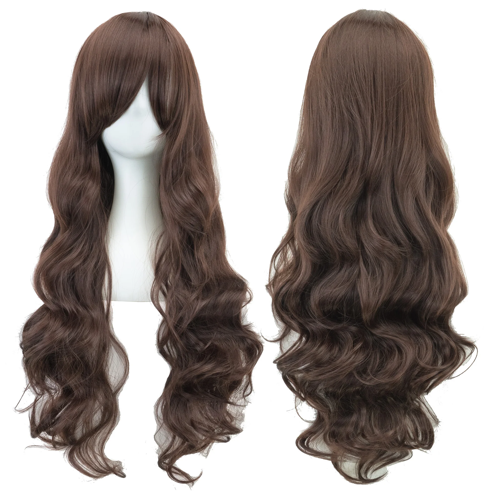 Vibrant Curly Long Synthetic Wig in Green with Pink and Black Accents - Perfect