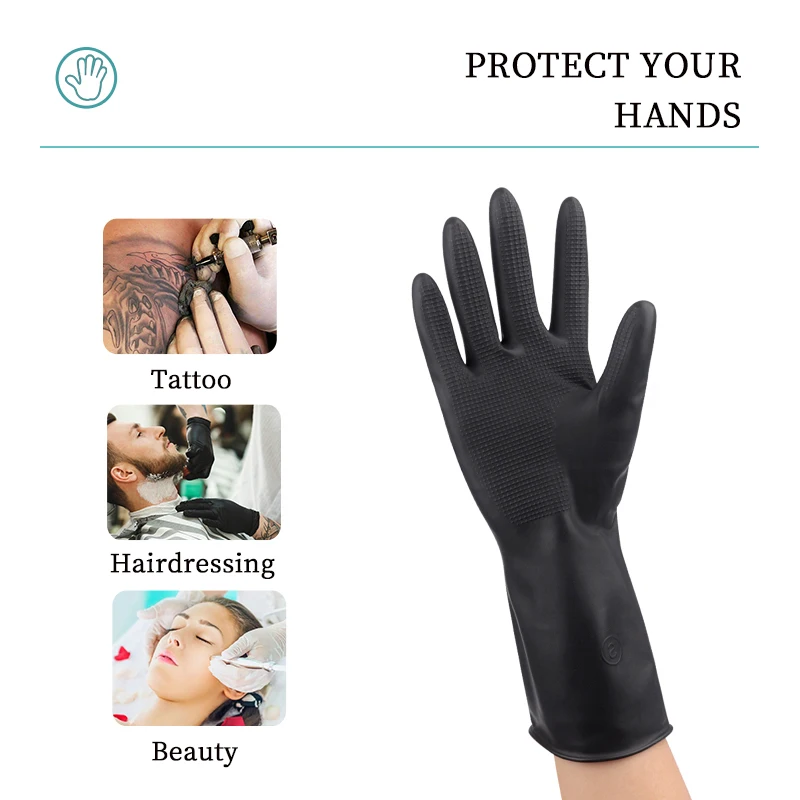 

1 Pair Hair Straightener Perm Curling Hairdressing Heat Resistant Gloves Salon DIY Hair Styling Tools Anti-skid Hair Dying Glove