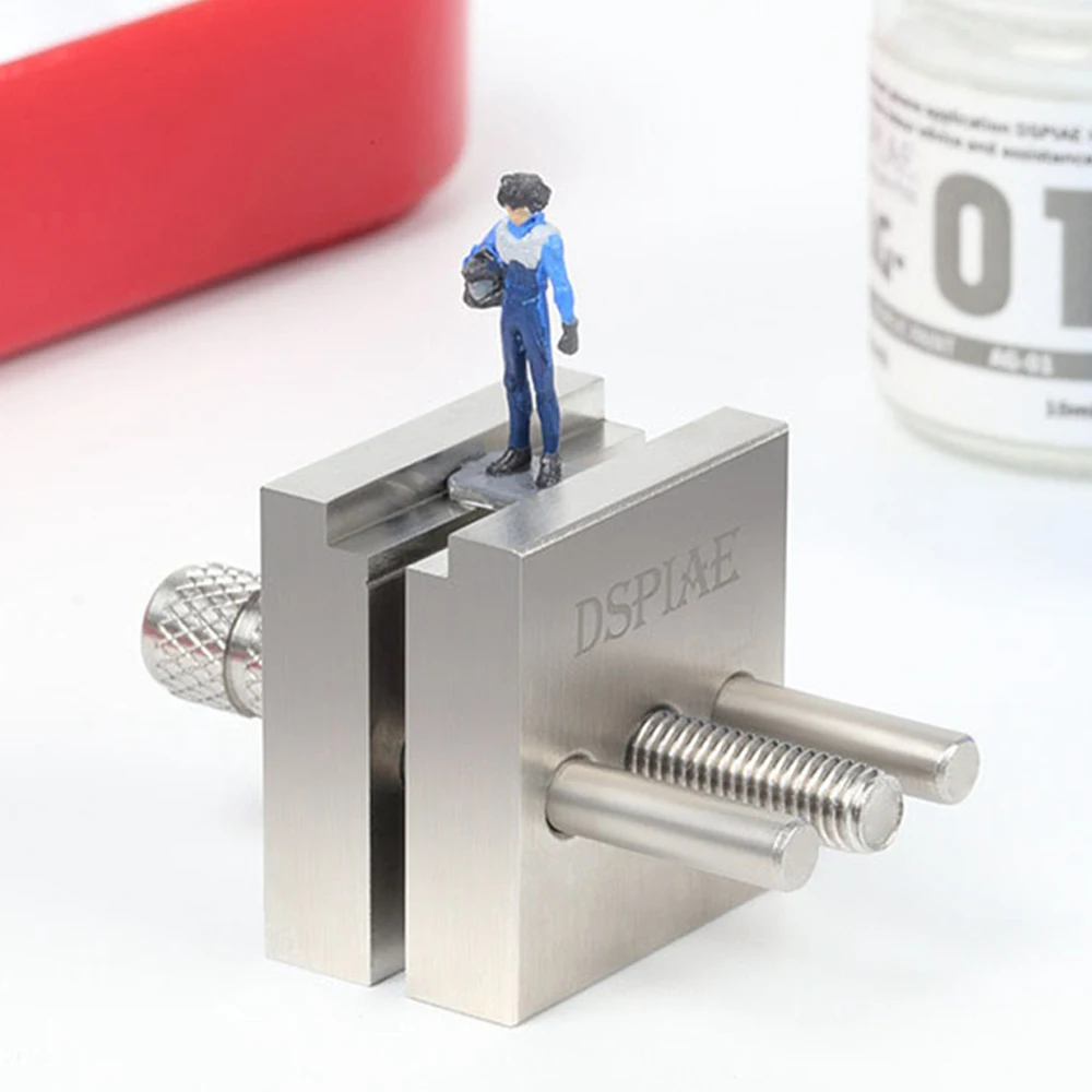 Hobby Fai Da Te Strumento Mini Morsa Da Banco Precisione In Acciaio Inossidabile 2-In-1 Piccola Morsa Da Banco Per Strumento Di Creazione Di Modelli A