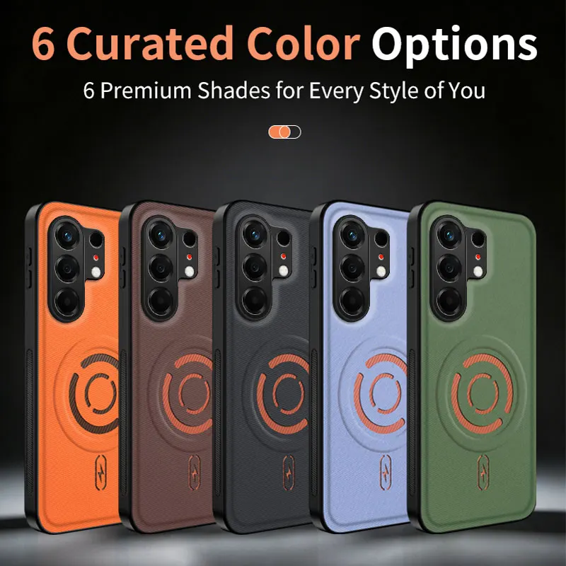Tecno Camon PU Leather Shockproof Magnetic Wireless Charging Phone Case