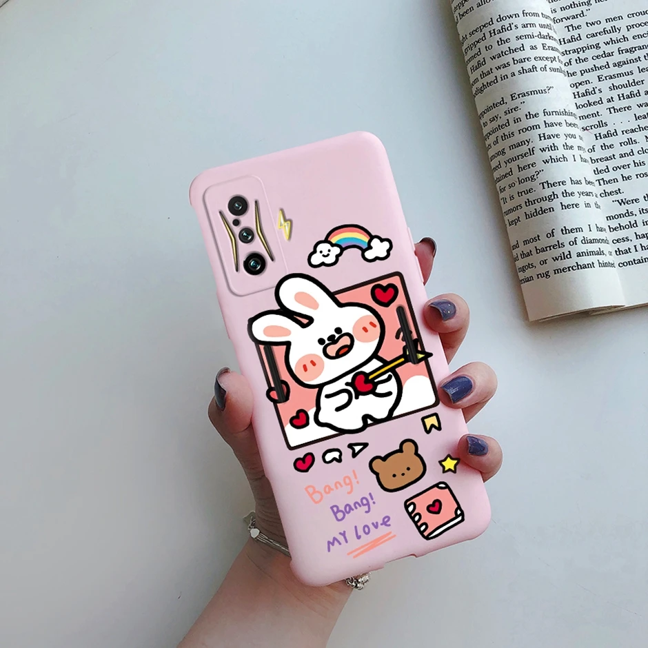 Elegant Shockproof Silicone TPU Phone Case - Cute Fashion Design for Xiaomi Poco & Redmi Gaming Phones