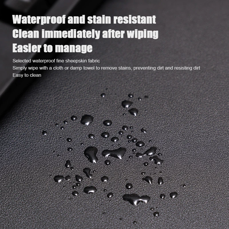 White Mousepad Portable Mouse Pad Large Gaming Waterproof Non-slip PU Leather Desk Mat Computer Keyboard Desk Pad