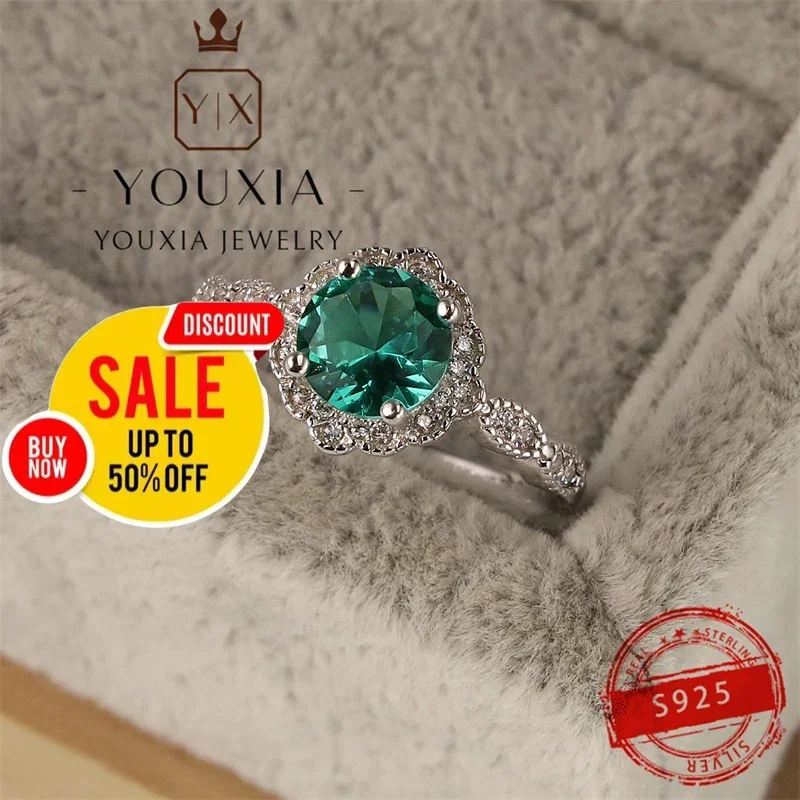 European and American trends 925 silver classic ladies ring party birthday gift exquisite jewelry