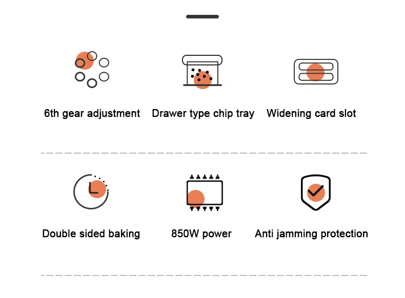 Description Picture 3 of itemDWMD Household Electric Toaster Stainless Steel Bread Maker 2 Slices Automatic Sandwich Breakfast Machine Toast Oven Grill 220V