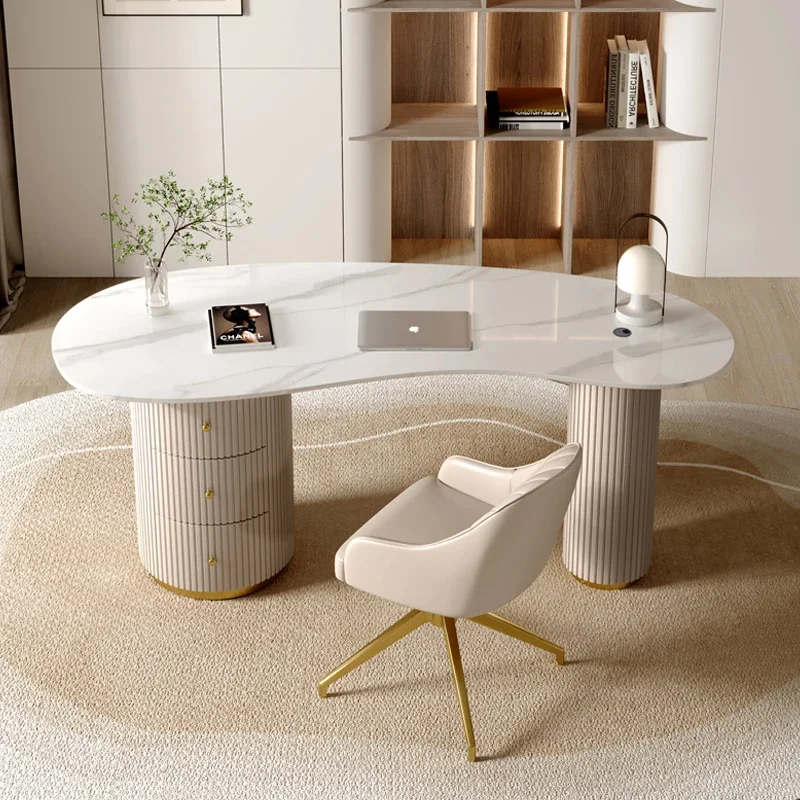 ~Y Light Luxury Desk Computer Desk Modern Study Workbench Furniture Computer Table