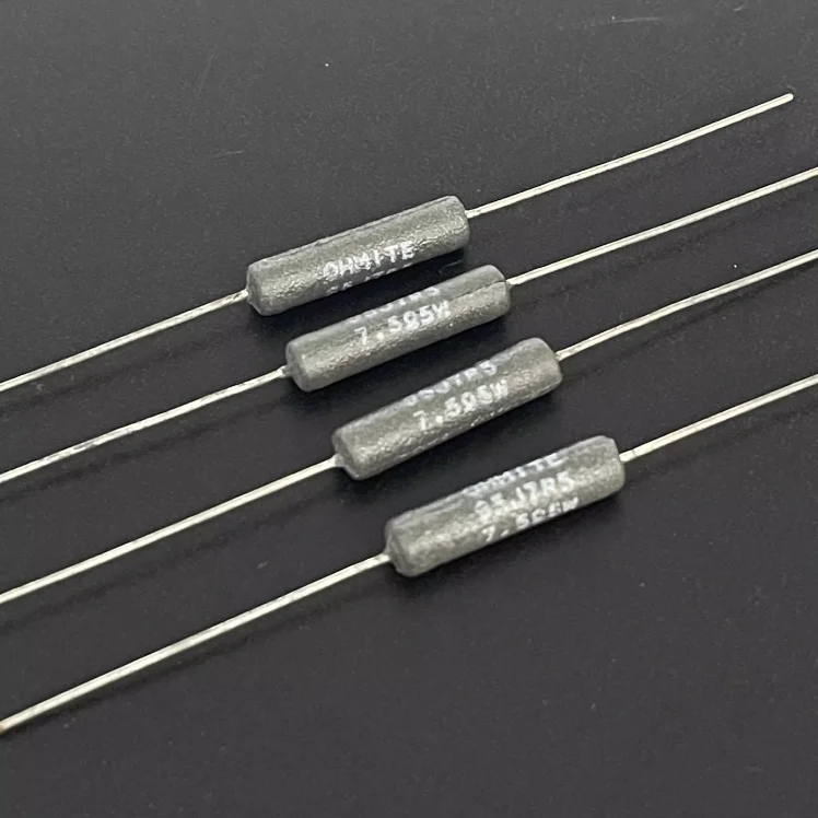 10pcs/lot US OHMITE 7.5ohm 5W 7.5R 1% high-precision audiophile non-inductive resistor free shipping