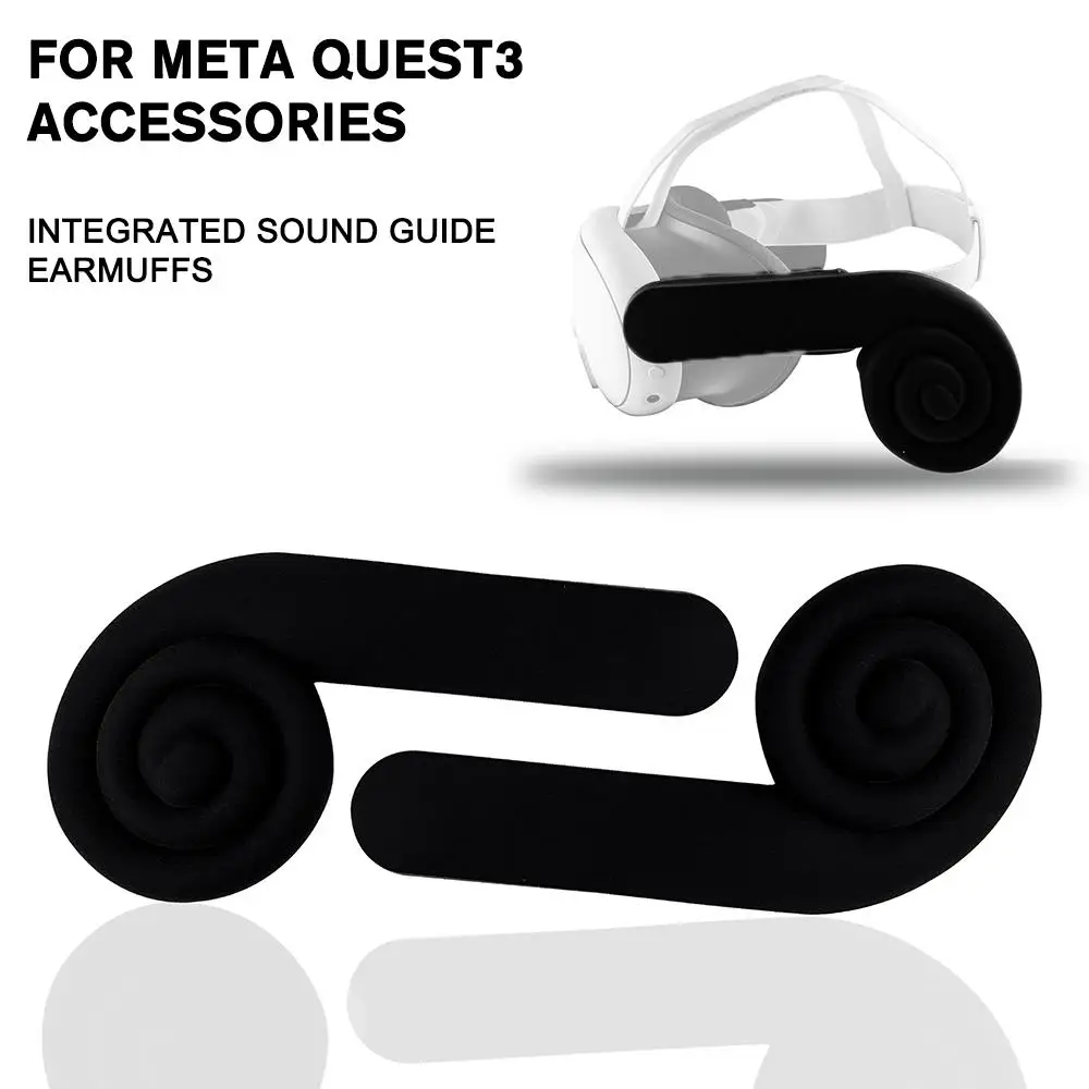 

Наушники виртуальной реальности для Meta Quest 3, силиконовые шумоподавляющие наушники, улучшенный звук, наушники для Quest 3, гарнитура виртуальной реальности, аксессуары U5O6