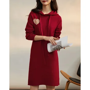 Gonna di media lunghezza in autunno e inverno Nuovo abito alla moda e versatile che copre la carne per farti sembrare sottile 1