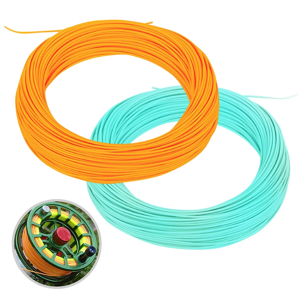 

High Quality Trout Fly Line Floating 75ft Length 7wt WF Lines Fishing Thread Blue/orange 30Meter Fishing Accessories