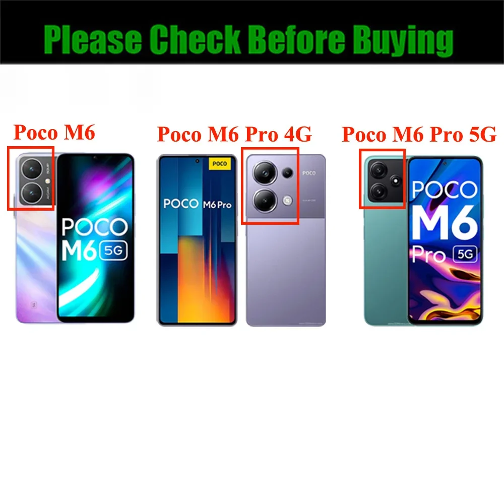 For Poco F5 X5 X3 Pro X6 X4 GT Flip Case Leather 360 Protect Wallet Book Capa Xiaomi Poco M6 Case Phone M5s M4 C65 X 3 F 5 F4 F3