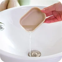 New Bathroom Dish Plate Case Home Shower Travel Hiking Holder Container Soap Box Plastic Soap Box Dispenser Soap Rack 6