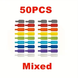 Colored Cable Ties for Organization and Identification - Durable, Easy - to - Use, Writable (50pcs mixed color)