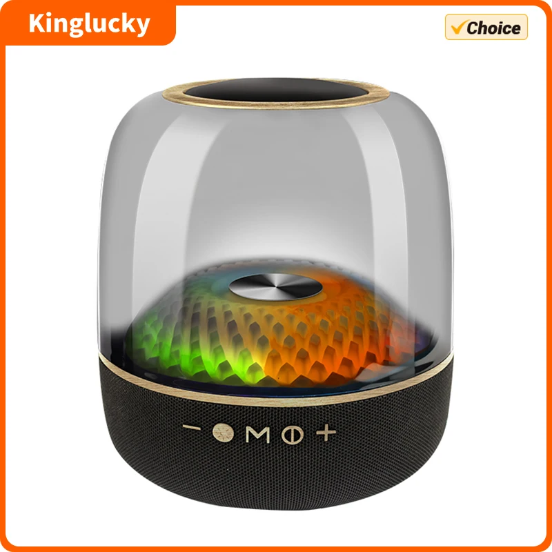 Bass Music Box Bluetooth Speaker 120W Full Screen Transparent TWS/TF 9D Surround Sound Column bluetooth speaker audio speakers