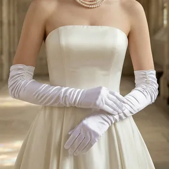 Guanti da Sposa All'Ingrosso con Perline e Dita Scoperte, Accessori per Matrimonio