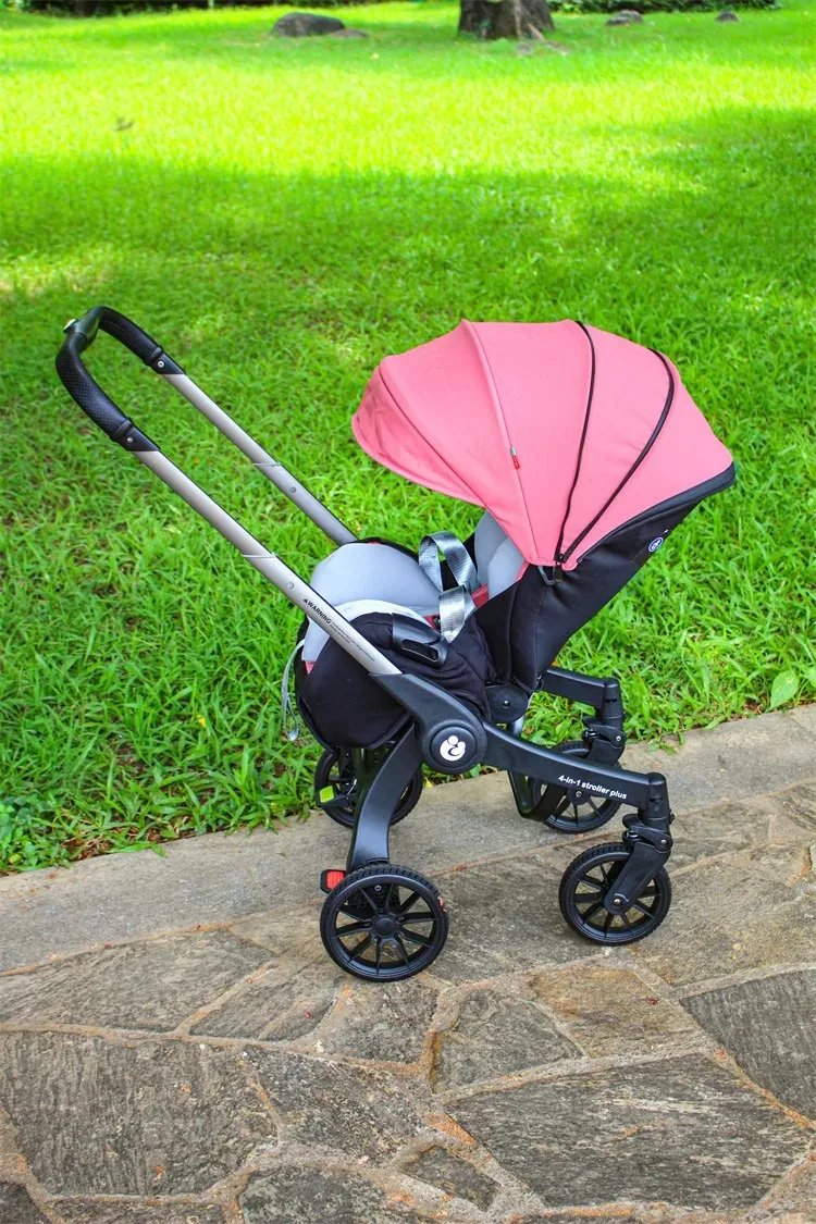 4-in-1 Newborn Stroller Lightweight Foldable Car Seat Two-way High-view  Carrier | eBay