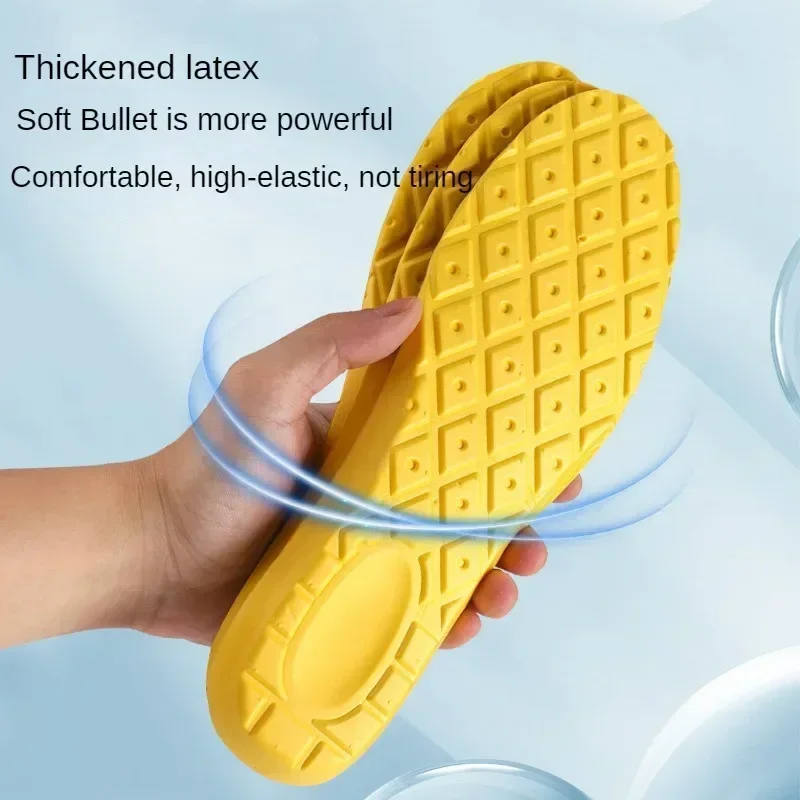 Latex Memory Foam Insoles Women Men Soft Foot Support Shoe Pads Breathable Sport Insole Feet Care Insert Cushion 1/2Pairs shoe insoles orthopedic insoles