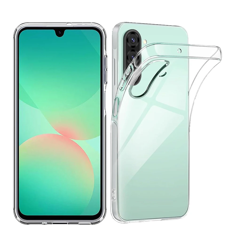 Crystal Clear Silicone Soft Case - Shockproof TPU Slim Back Cover