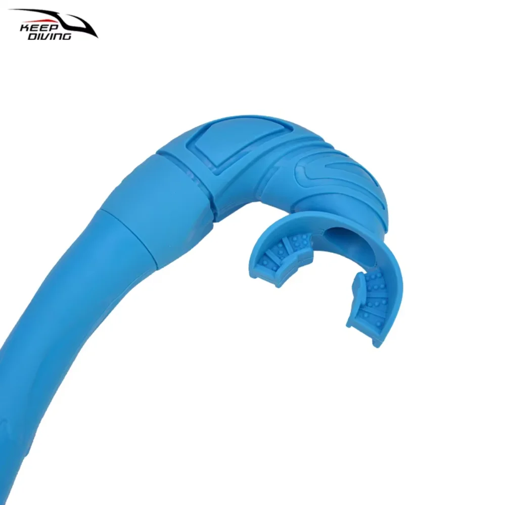 Snorkeling Full Silicone Wet Type Snorkel Tube Foldable Snorkel With Buckle Free Diving Scuba Swim Equipment 1Pcs