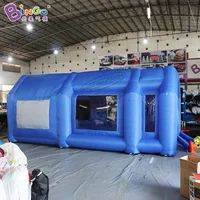 3.6X2.9X2.5 Meters Blue Inflatable Spray Paint Booth Tent For Outdoor 1
