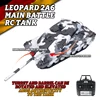 COOLBANK Henglong 3889-1 1/16 Scale German Leopard 2A6 Military Tank Model Battle RC Tank 2.4Ghz RC Tanks Hobby Gifts Customize 4