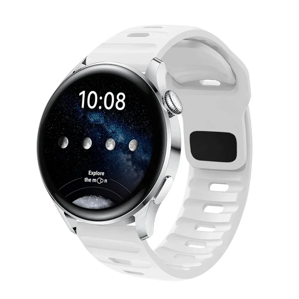 Versatile 22mm Silicone Smartwatch Strap - Premium Watchband Bracelet