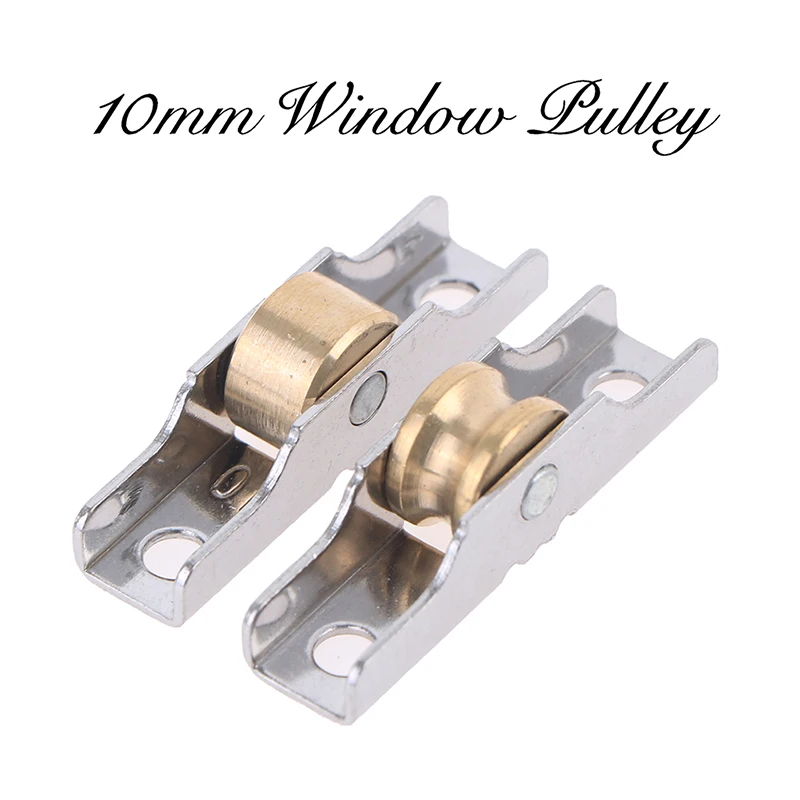 10MM Stainless Steel Window Pulley Glass Sliding Door Roller Runner Display Cabinet Mute Wheel Track Furniture |