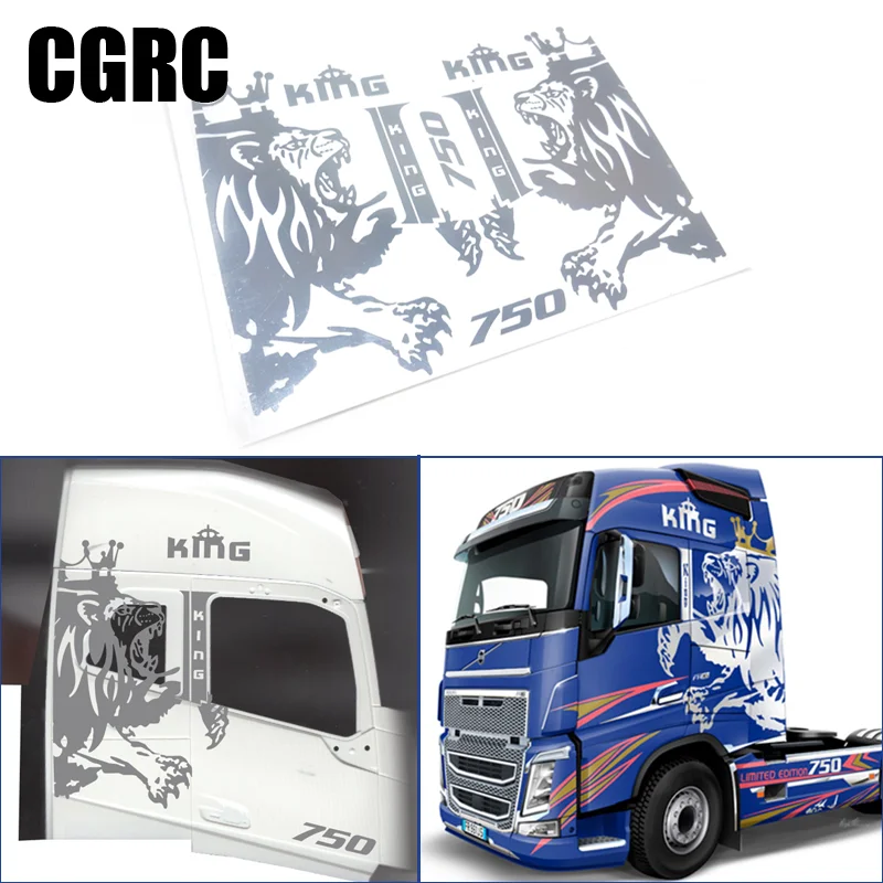 Kit Déco Autocollants Logos Et Mots Pour RC 1/14 - Personnalisation Tamiya King Vers Kenworth