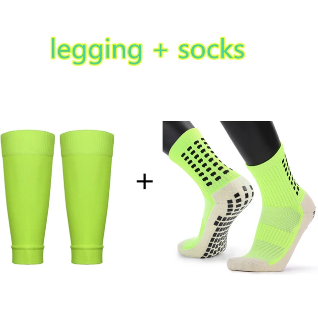 Men's Soccer Socks Anti Slip Non Slip Grip Pads for Football Basketball  Sports Grip + Leg Sleeves - AliExpress