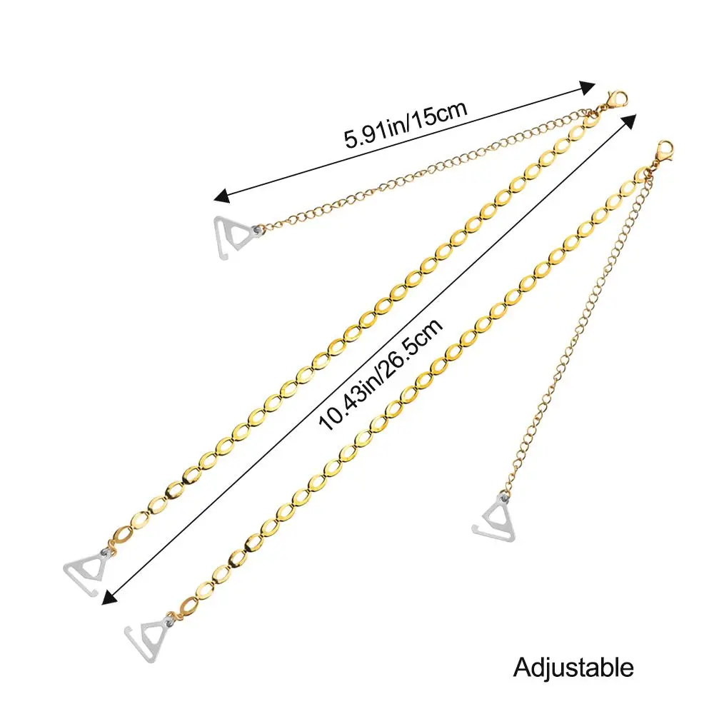Adjustable Non-Slip Metal Bra Straps - Sexy Lingerie Accessories