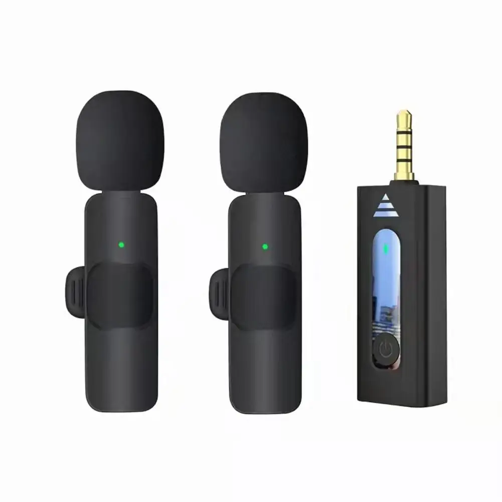 

K35 Professional Wireless Microphone 3.5mm Round Jack Automatic Noise Reduction Lavalier Microphone Lapel For Camera Recording