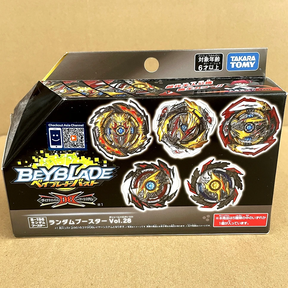 

Оригинальный TAKARA TOMY Burst BEYBLADE B196 дБ QuadDrive рандомный бустер Vol. 28, Beyblade рандомный (1 шт.)