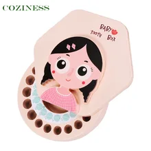 

Newborn Baby Teeth Box Wooden Fashion Cute Cartoon 3D Animal Pattern Storage Kids The New Listing Hot Sale Lanugo Souvenir Saver