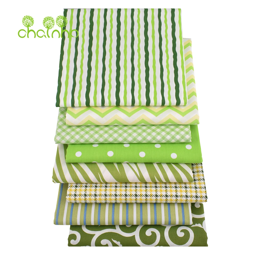 Chainho,Printed Twill Weave Cotton Fabric,DIY Quilting Sewing Material,Home Handmade Textile,Patchwork Cloth,5 Sizes,25C12