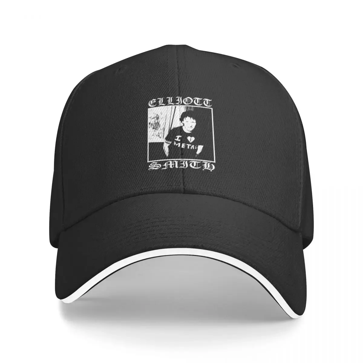 

Elliott SmithI _lt_3 Metal Baseball Cap western Hat Snapback Cap foam party Hat Sunscreen Women's Beach Men's